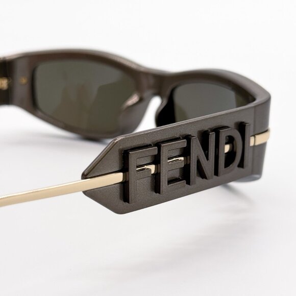 NEW FENDI FE40120I 45E SHINY BROWN WOMEN SUNGLASSES FENDI main image 9